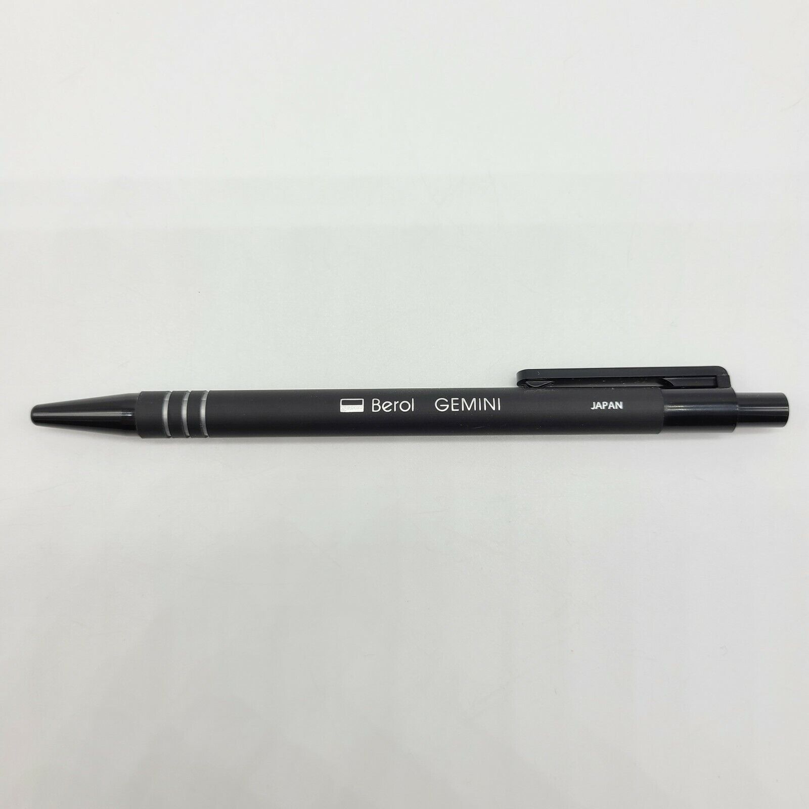 Berol Gemini Ballpoint Ink Pen Black Writing Japan Made (1) 90s NEW NOS Vintage