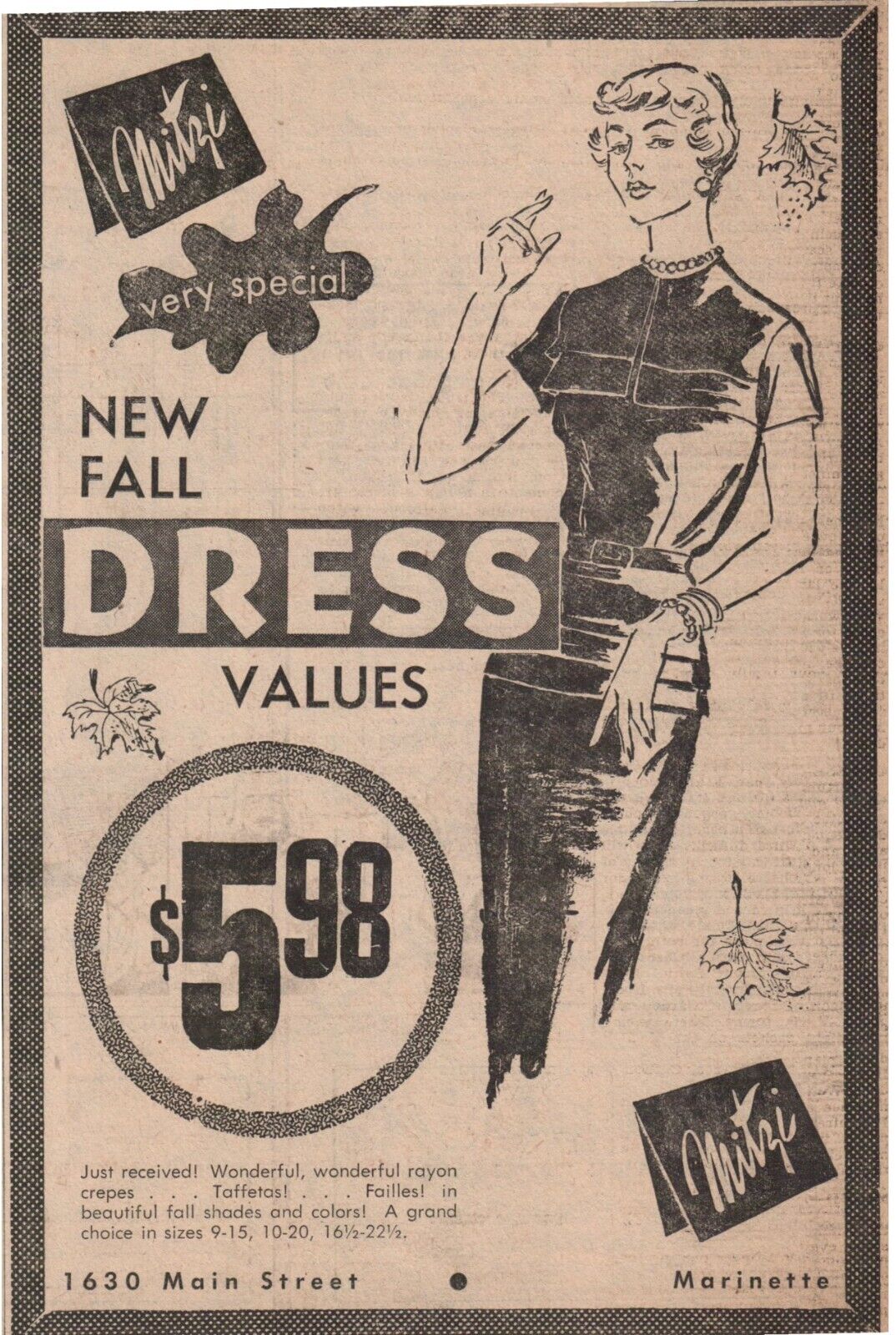 1950\'s Mitzi Clothing Retail Store \