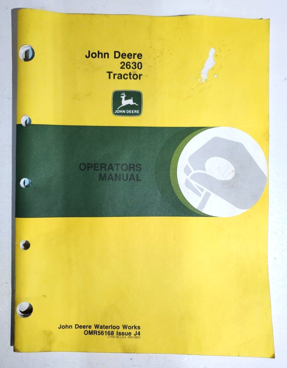 Vintage John Deere 2630 Tractor Operator's Manual OMR56268 Issue J4