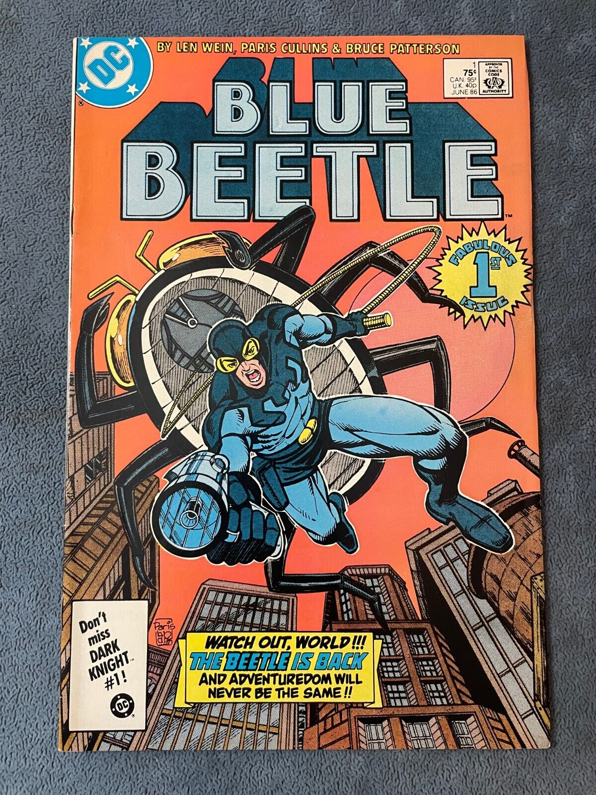 Blue Beetle #1 DC Comics 1986 Key Issue 1st Firefist Carapax Indestructible VF+