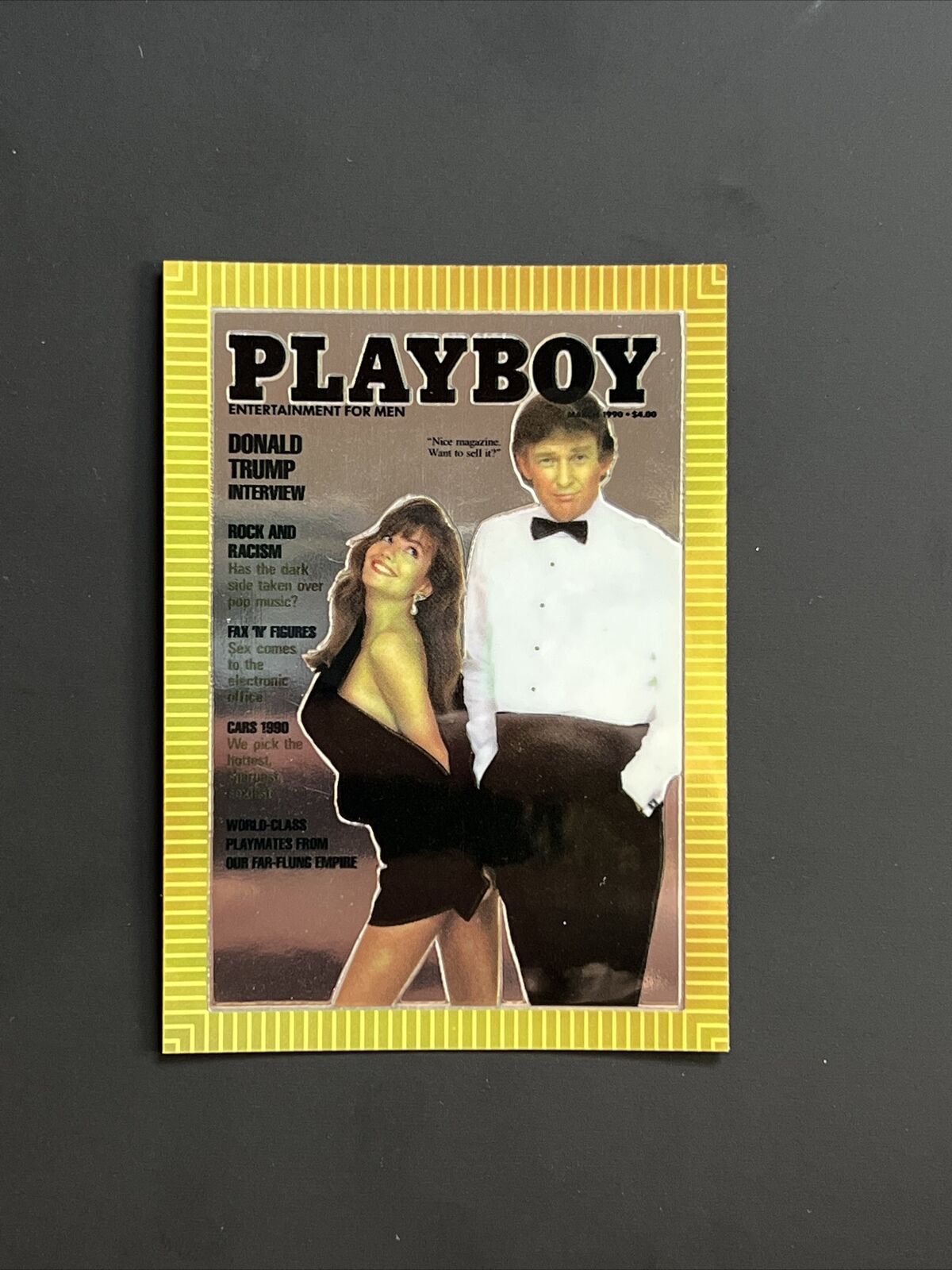 Donald Trump 1995 Playboy Chromium Cover Cards 1st Edition Rare  #85 POTUS