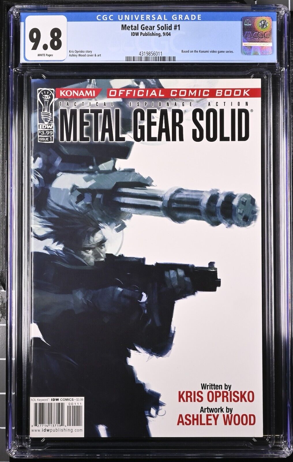 Metal Gear Solid #1 CGC 9.8 1st app Solid Snake Konami Video Game 2004 IDW