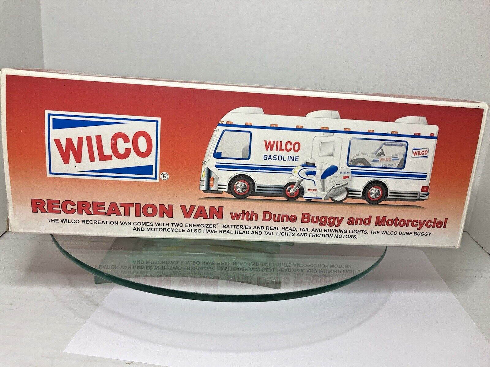 1999 Hess Wilco Recreation Van With Dune Buggy And Motorcycle New Friction Toy