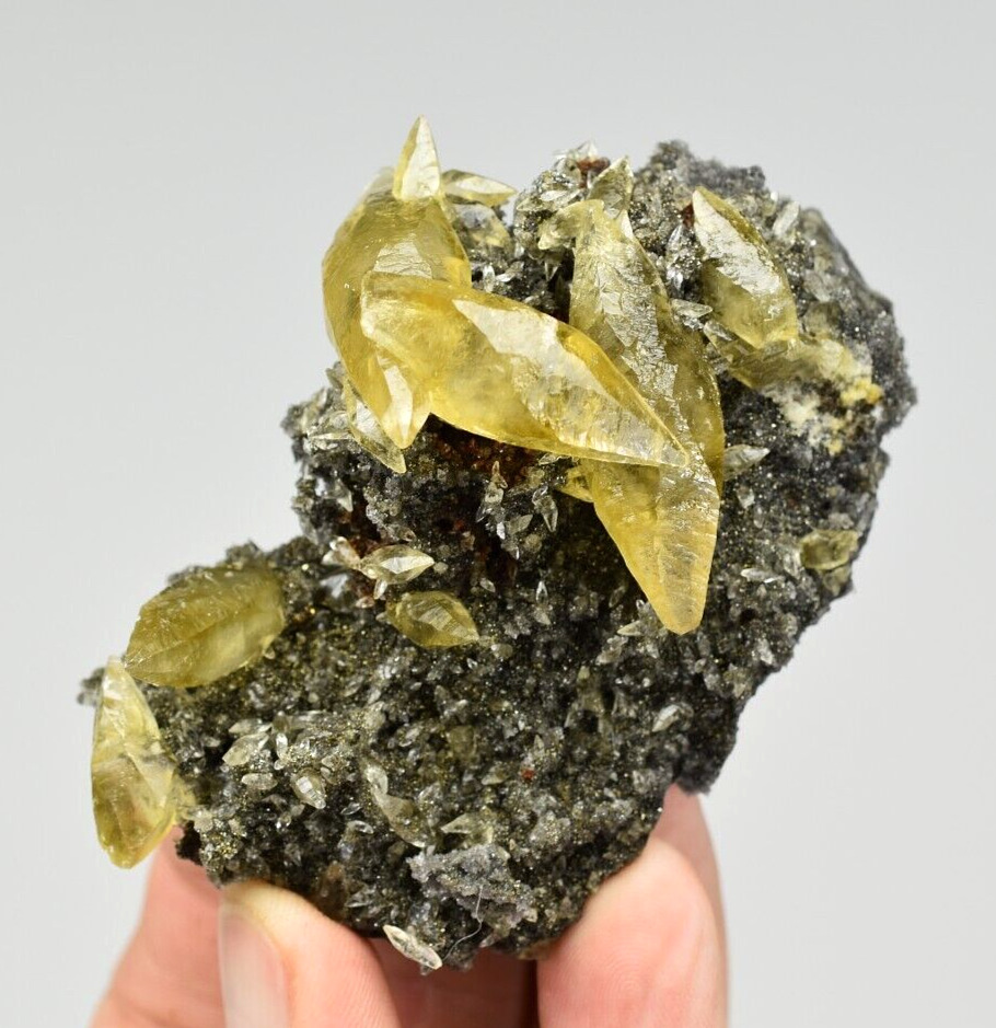 Calcite with Quartz - Casteel Mine, Iron Co., Missouri