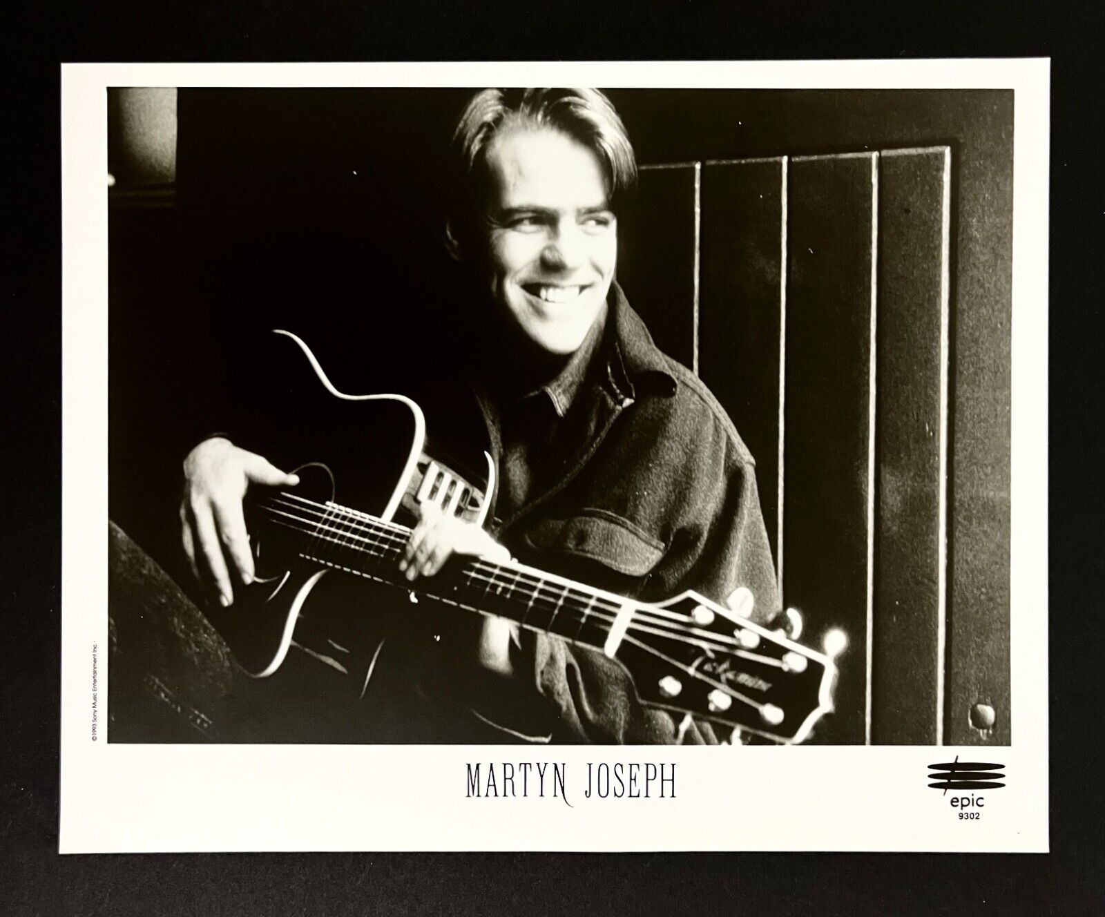 1993 Martyn Joseph Welsh Celtic Folk Singer Songwriter Vintage Promo Photo
