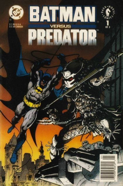 Batman versus Predator #1 (1991) 1st Batman vs. Predator Battle in 8.5 Very F...