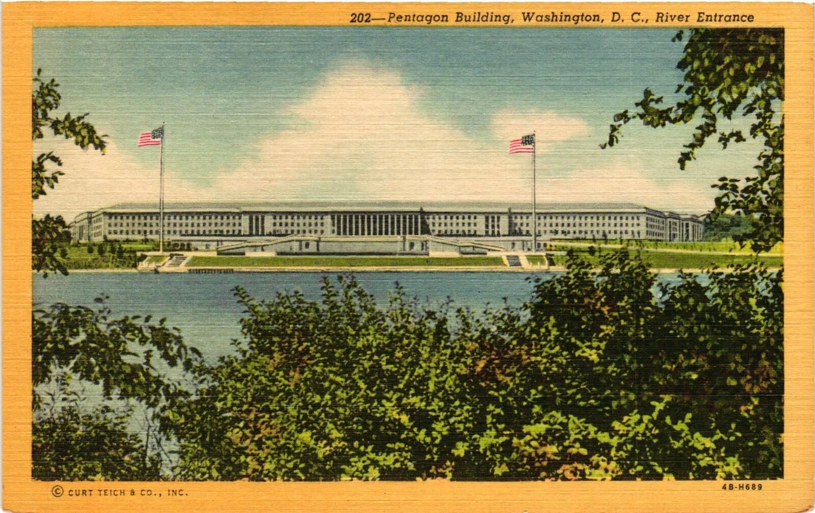 Vintage Postcard- PENTAGON BUILDING, WASHINGTON, D.C