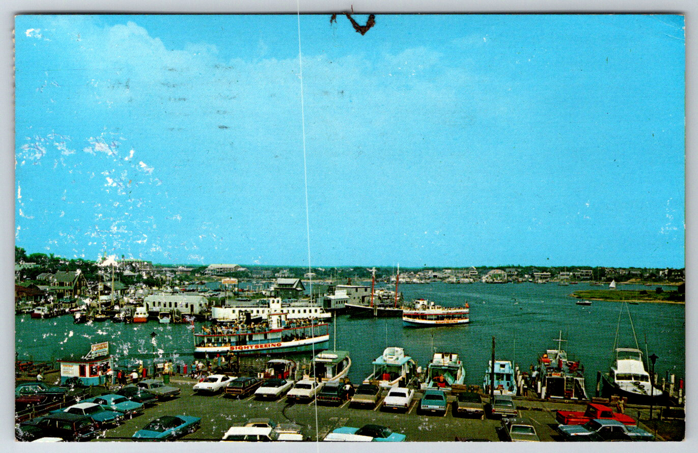 c1960s Hyannis Harbor Cape Cod Massachusetts Vintage Postcard