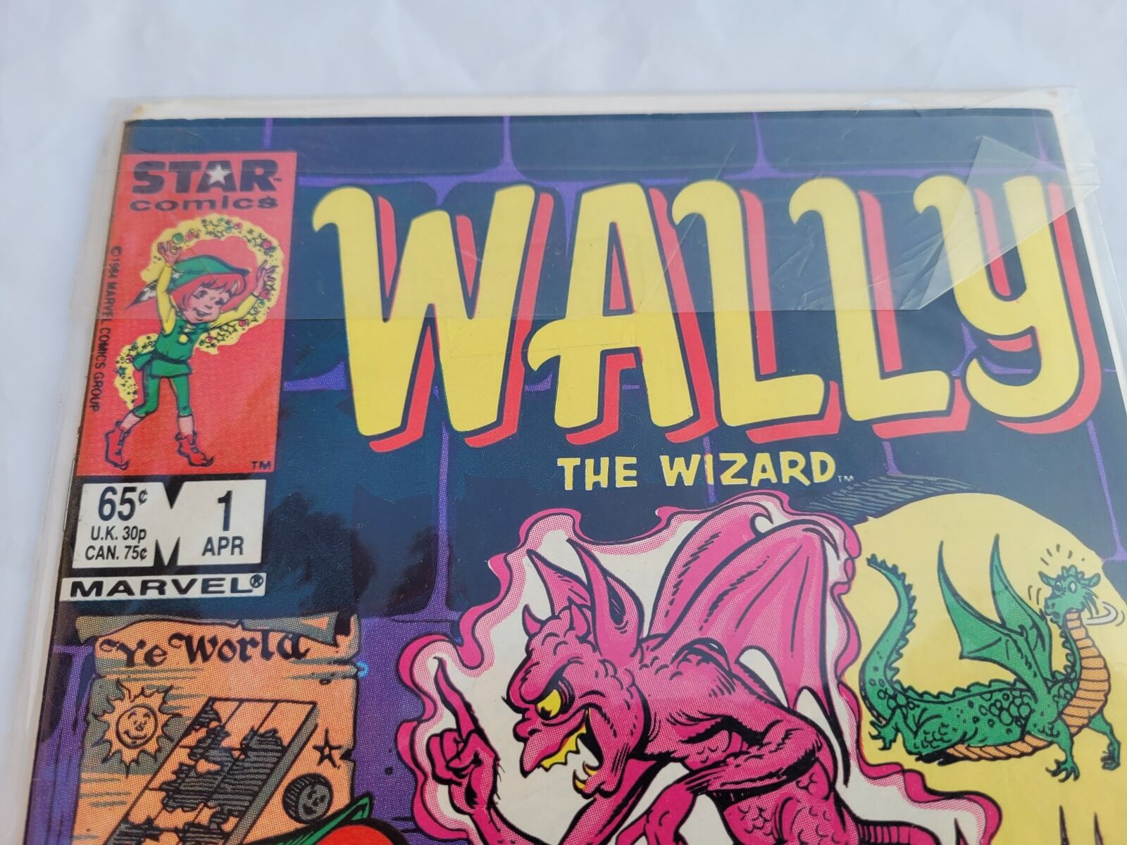 Comic Book Wally The Wizard Star Comics Marvel 1 April 1984