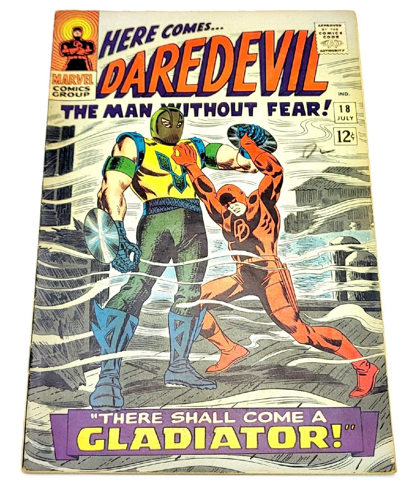 Daredevil #18  1st Appearance Gladiator John Romita Art Marvel 1966 L@@K