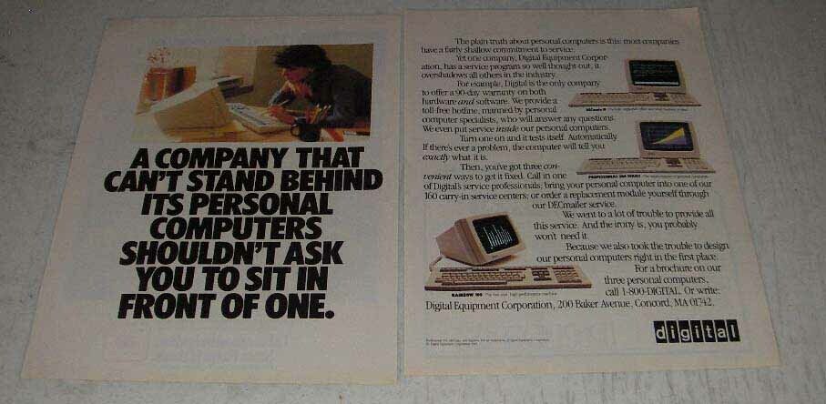 1983 Digital DECmate II, 300 & Rainbow 100 Computer Ad