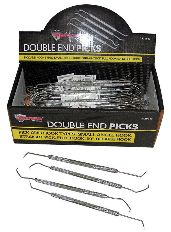 Diamond Visions 22-2220643 Stainless Steel Double End Picks 7 in. (Pack of 80)