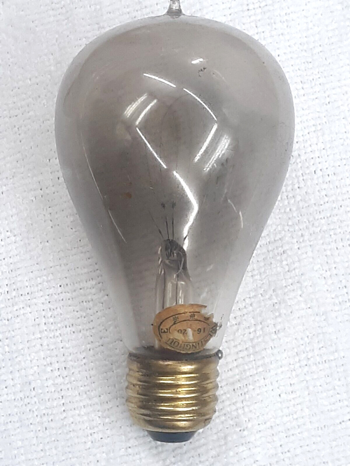 Antique Westinghouse Double Loop Filament Light Bulb  120v, 1905,Non working