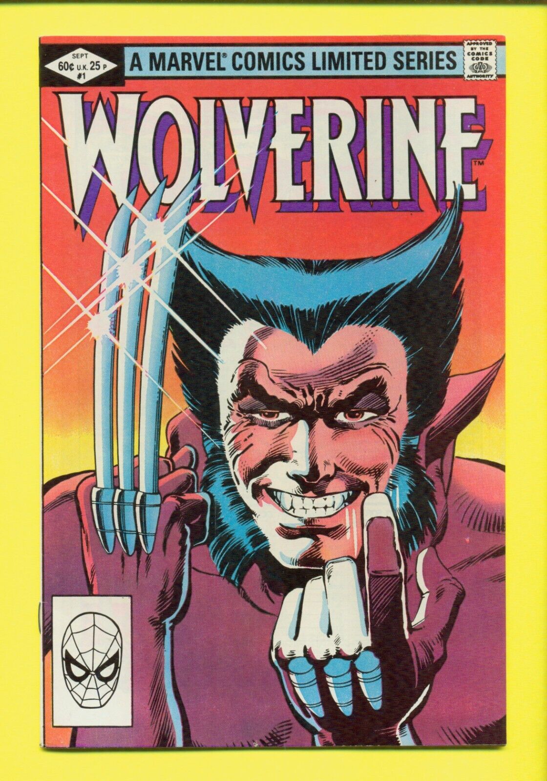 Wolverine 1 SEP 1982 1st Solo Limited Series Frank Miller HIGH-GRADE- ITEM232639