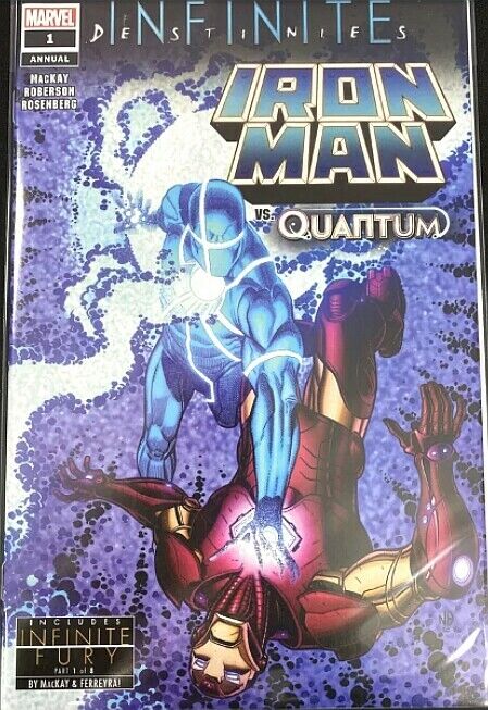 Iron Man Annual #1 (2021) NM Walmart Blue Variant Infinite Destinies Quantum 