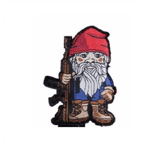 BuckUp Tactical Morale Patch Hook Compatible Gnome Rifle Full Color 2.5