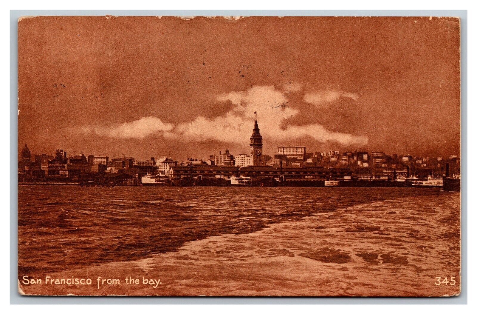 1914 Postcard San Francisco California From The Bay pc3015