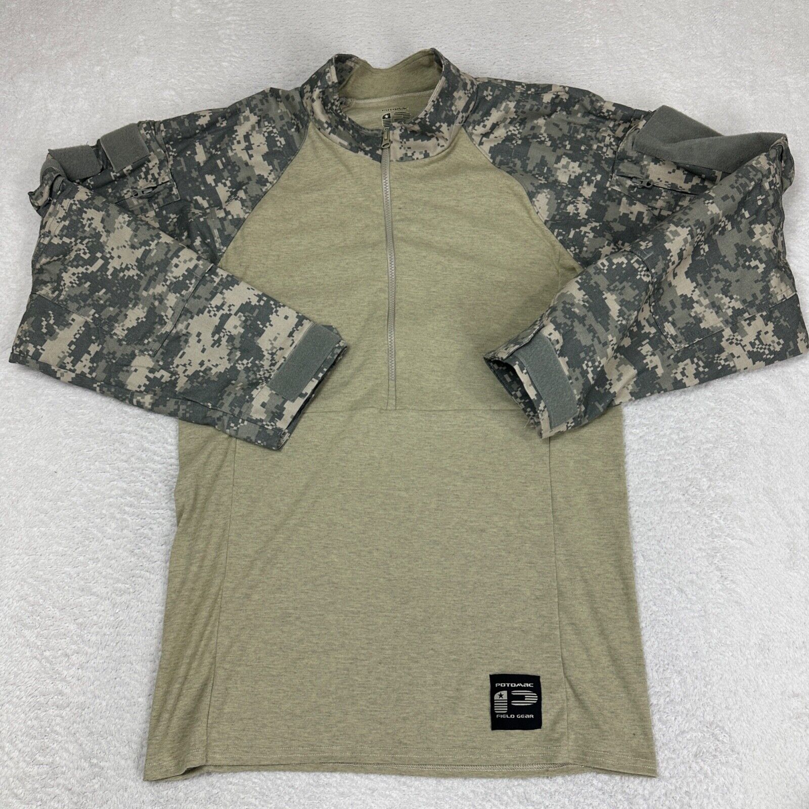 POTOMAC Military Long Sleeve Shirt Size XL Field Gear Digital Camo Combat 