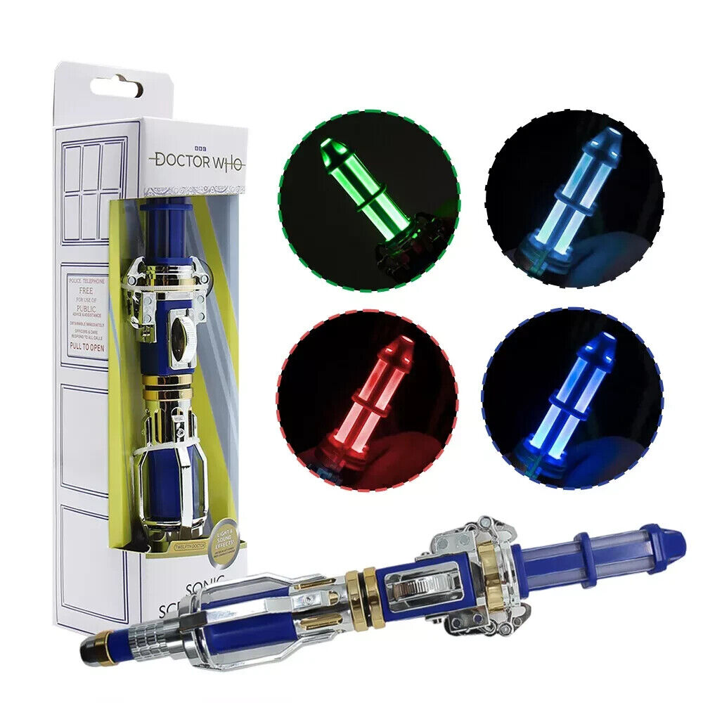 DOCTOR WHO 12th Sonic Screwdriver Toy, Electroplating Limited Edition