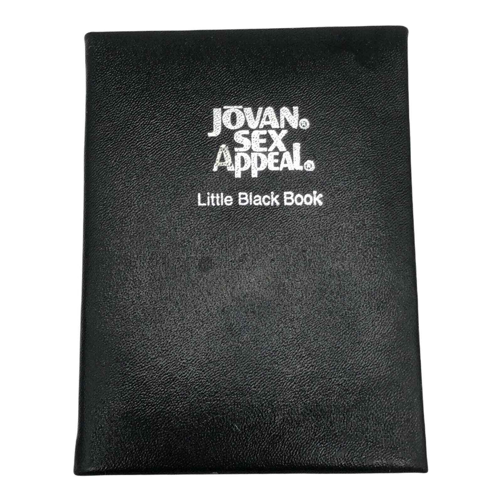 Jovan Sex Appeal Little Black Book Phone Address Book Black Leather 3