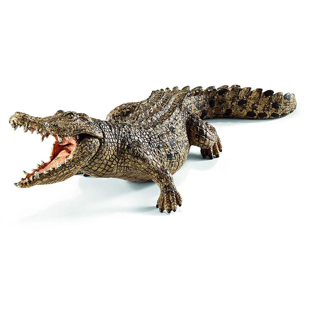Crocodile Toy Alligator Action Figure Toy with Movable Jaw  Wildlife Animals 