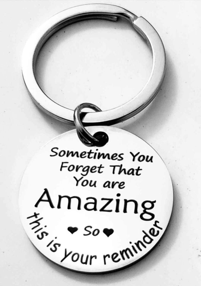 You\'re Amazing Reminder Stainless Steel Keychain