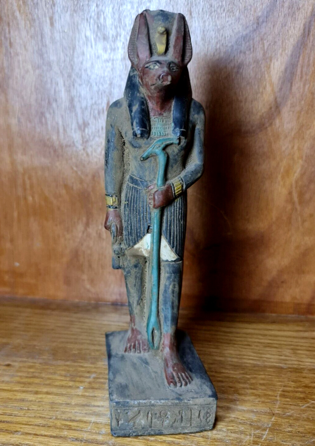 Egypt BC Rare Ancient Egyptian Antiques Anubis Statue Mummification God - F22