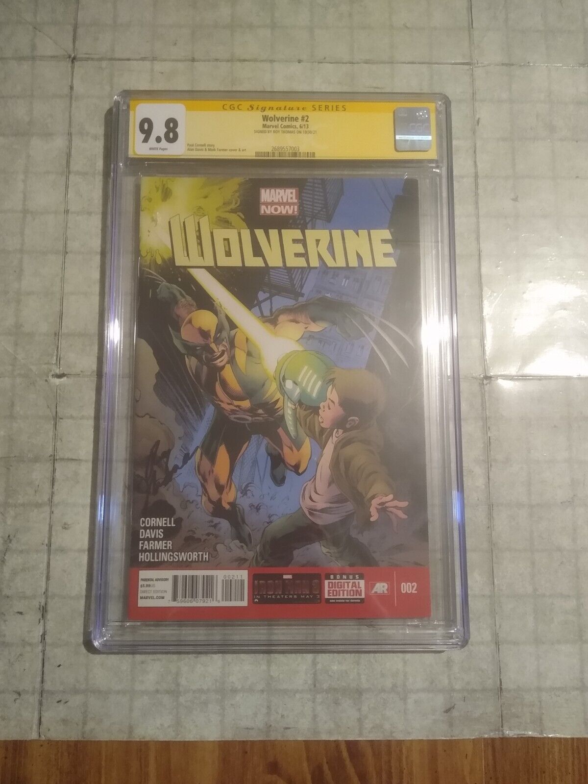 Wolverine #2 CGC 9.8 Signed By Roy Thomas