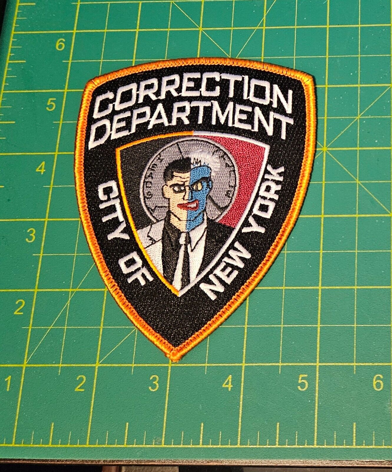NEW YORK CITY CORRECTION Two-Face Patch