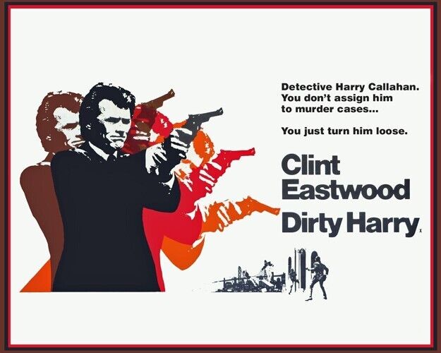 1971 DIRTY HARRY Glossy 8x10 Photo Clint Eastwood Promotional Print