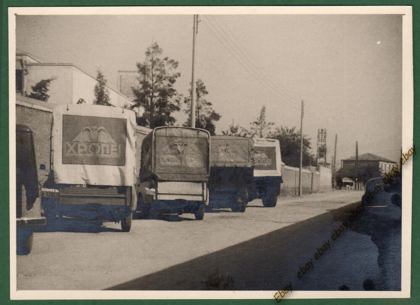 #39439 ATHENS Greece 1950s. Trucks of the pharmaceutical industry Chropi. Photo.