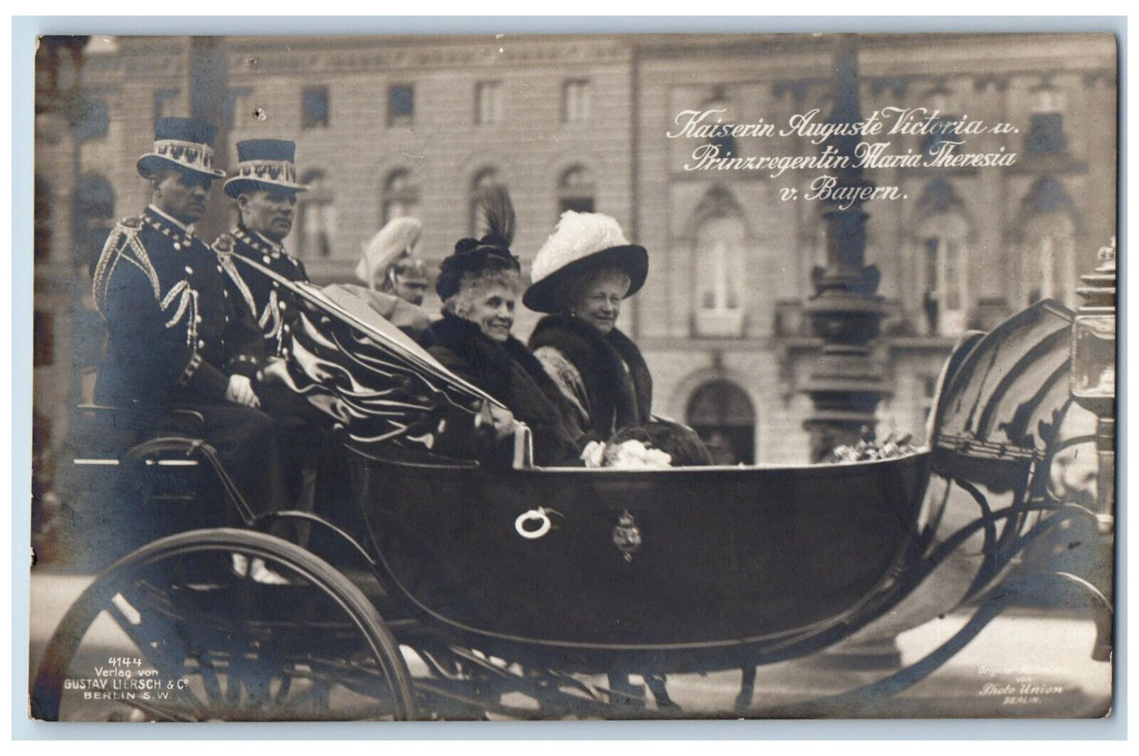 Germany Postcard Empress Auguste Victoria Prince Regent Theresa c1910 RPPC Photo