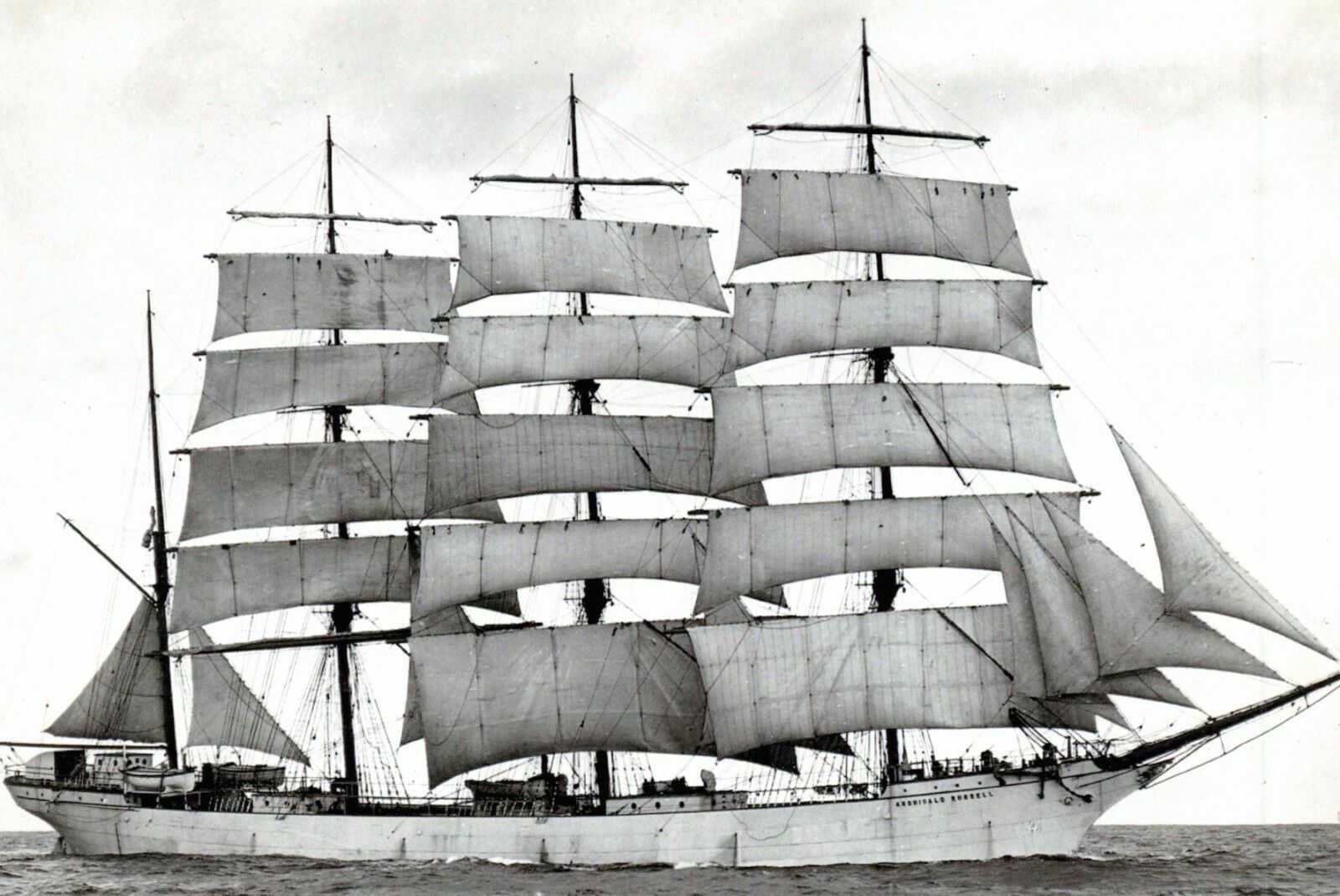 6 x 4 inch Photographic Print, Sailing Ship - Archibald Russell - photo 6x4 85K