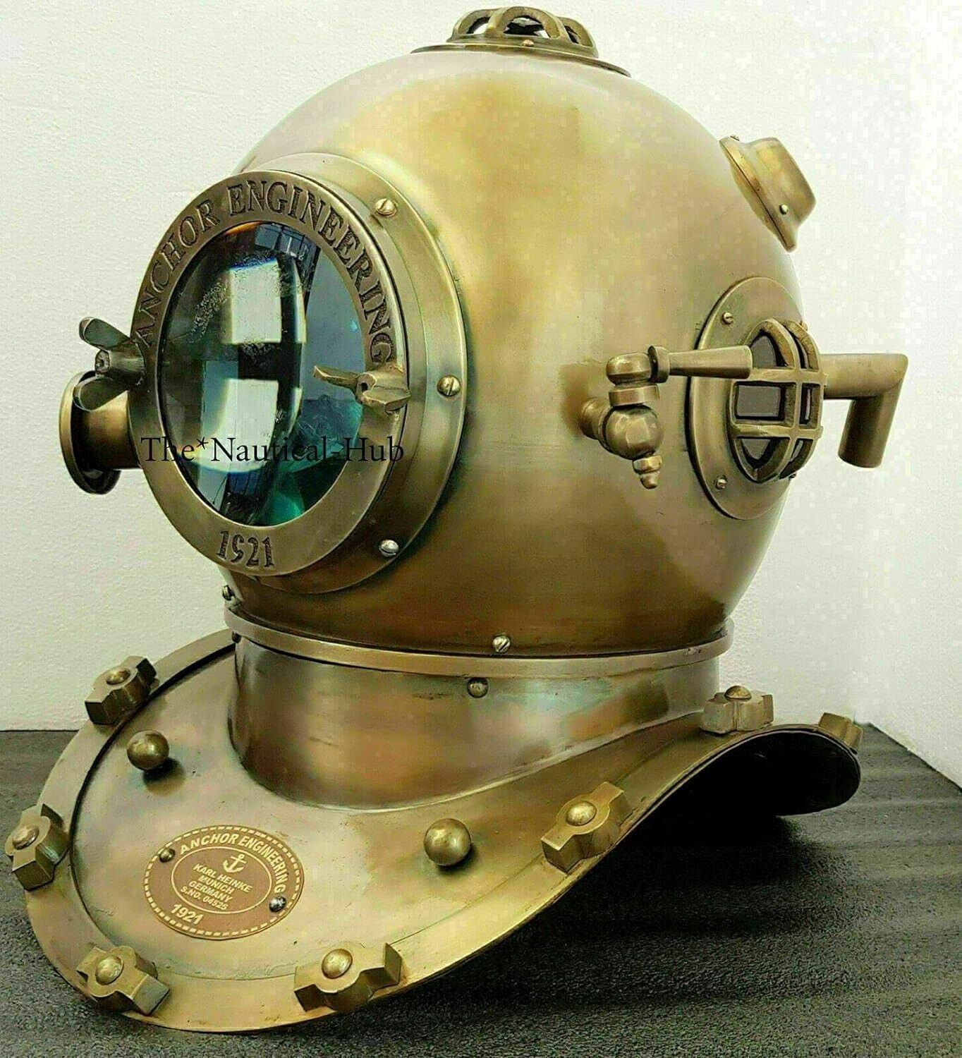 Vintage 18 Diving Helmet Maritime 1921 Anchor Engineering Deep Sca Antique,,,
