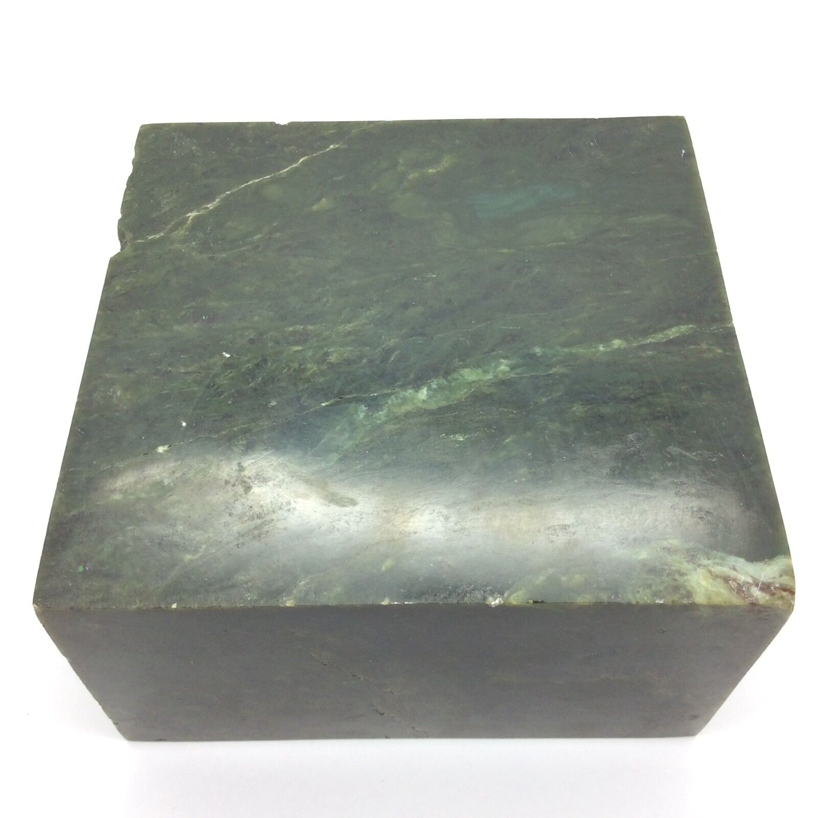 Canada Nephrite Jade Block British Columbia Chromium Green Stone Cassiar #10