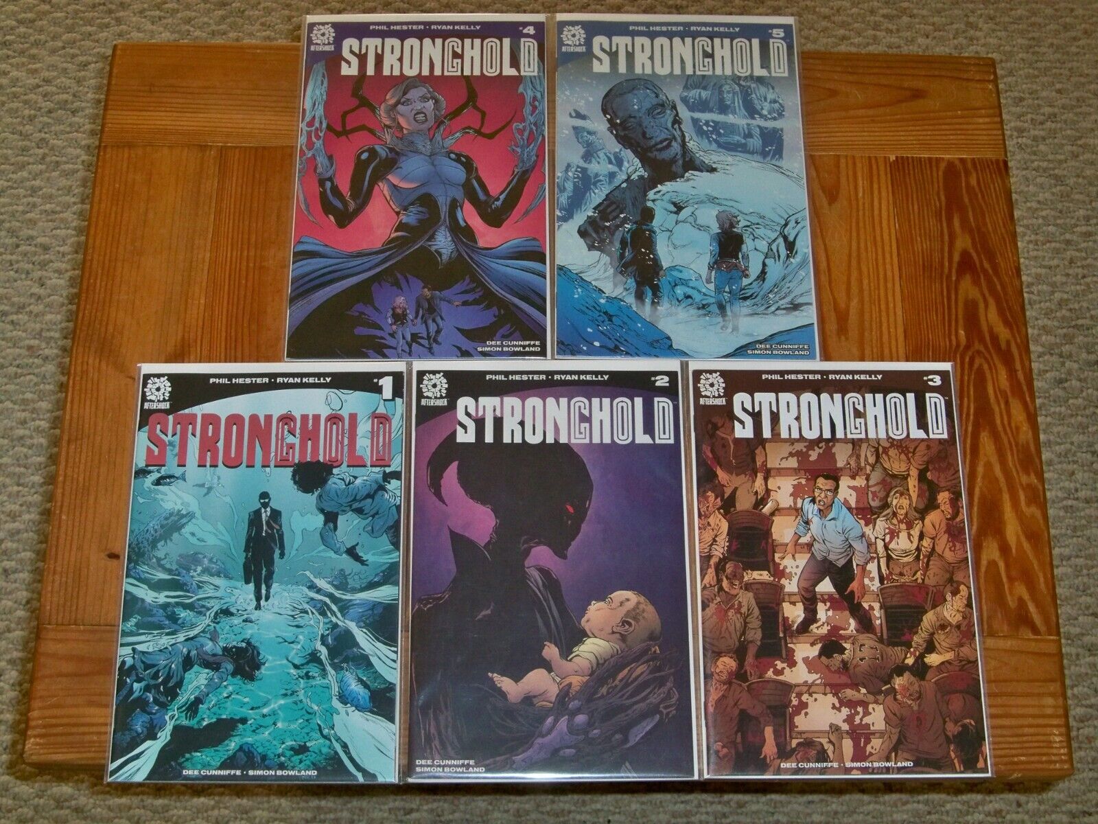 STRONGHOLD -- AfterShock Horror Comics Issues 1-5 -- Complete Series Run