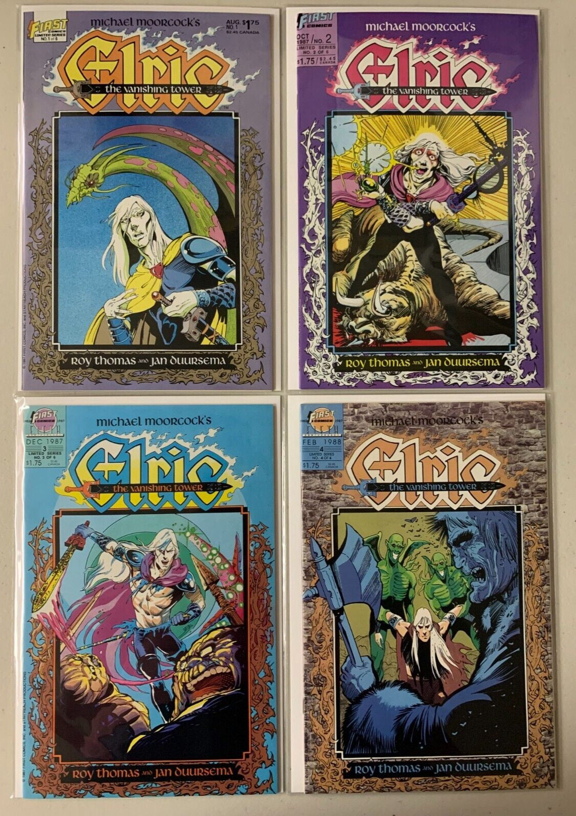 Elric The Vanishing Tower set #1-6 First Publishing 6 pieces 8.0 VF (1987-'88)