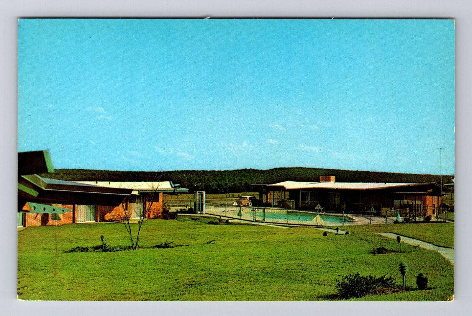 McAlester OK-Oklahoma, McHoma Lodge, Advertising, Vintage Postcard