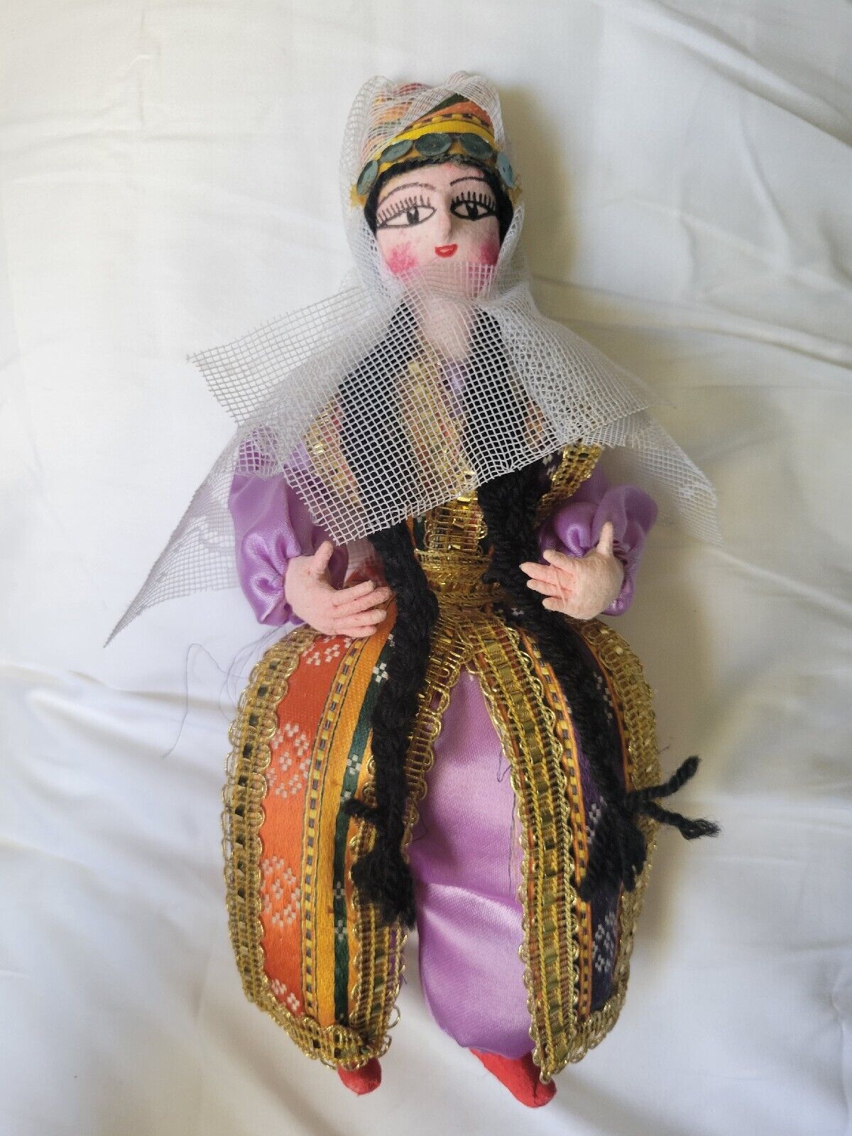 Vintage Sultana Doll In Ottoman Dress Hand Made Turkish Turkey 10