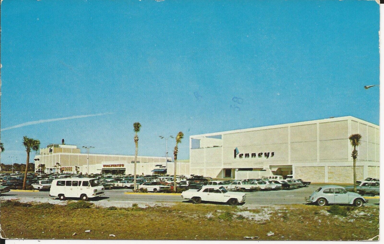 1960'S TAMPA FL WESTSHORE SHOPPING PLAZA 35 STORE CENTER FLORIDA VOLKSWAGON BUG