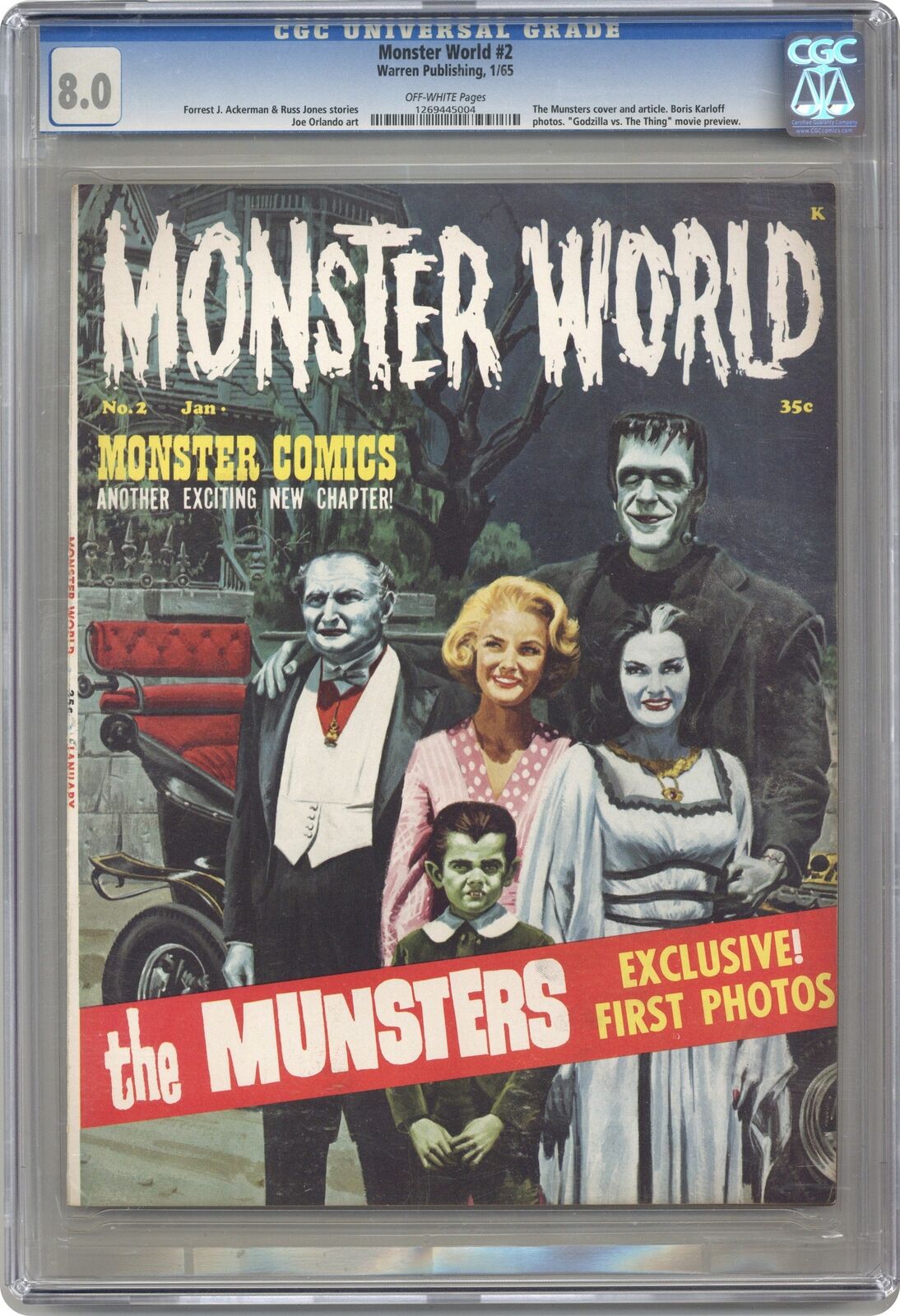Monster World #2 CGC 8.0 1965 1269445004