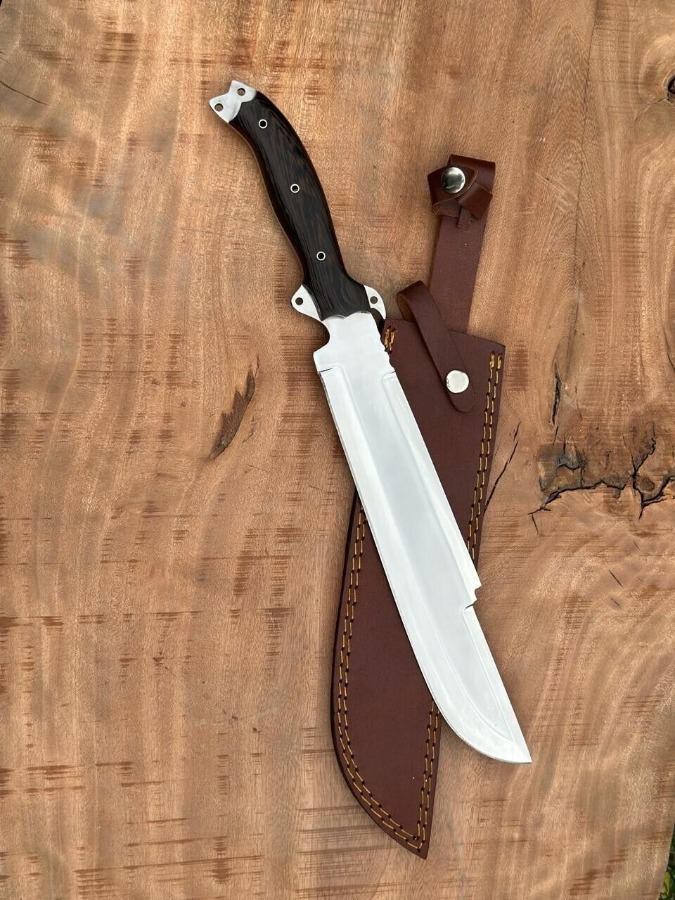 Premium Handmade 18'' 420 J2 long Camping Hunting Survival Forest Knife/ Machete