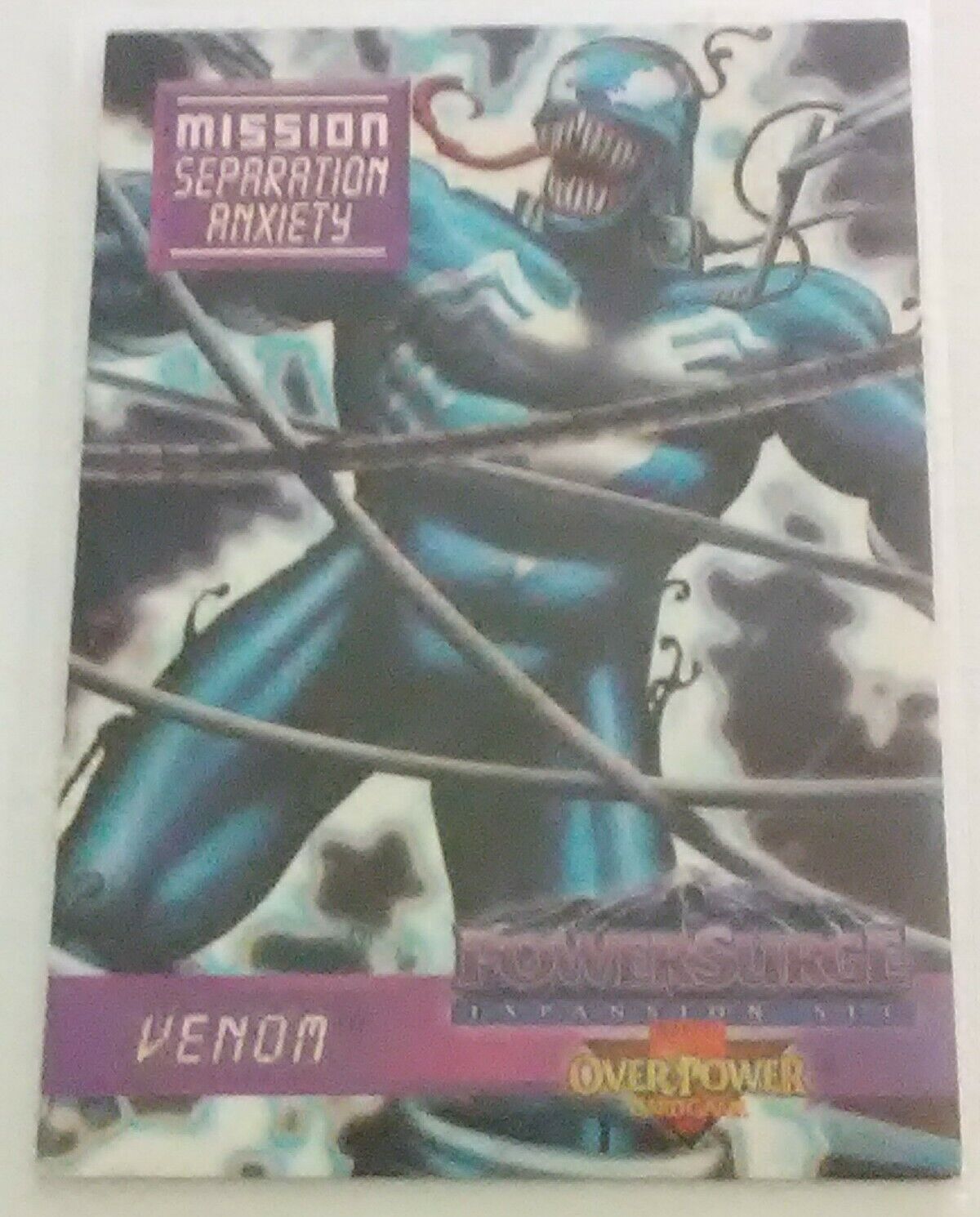 1995 VENOM: SEPARATION ANXIETY, MARVEL OVERPOWER Trading Card Game Near Mint 9.6