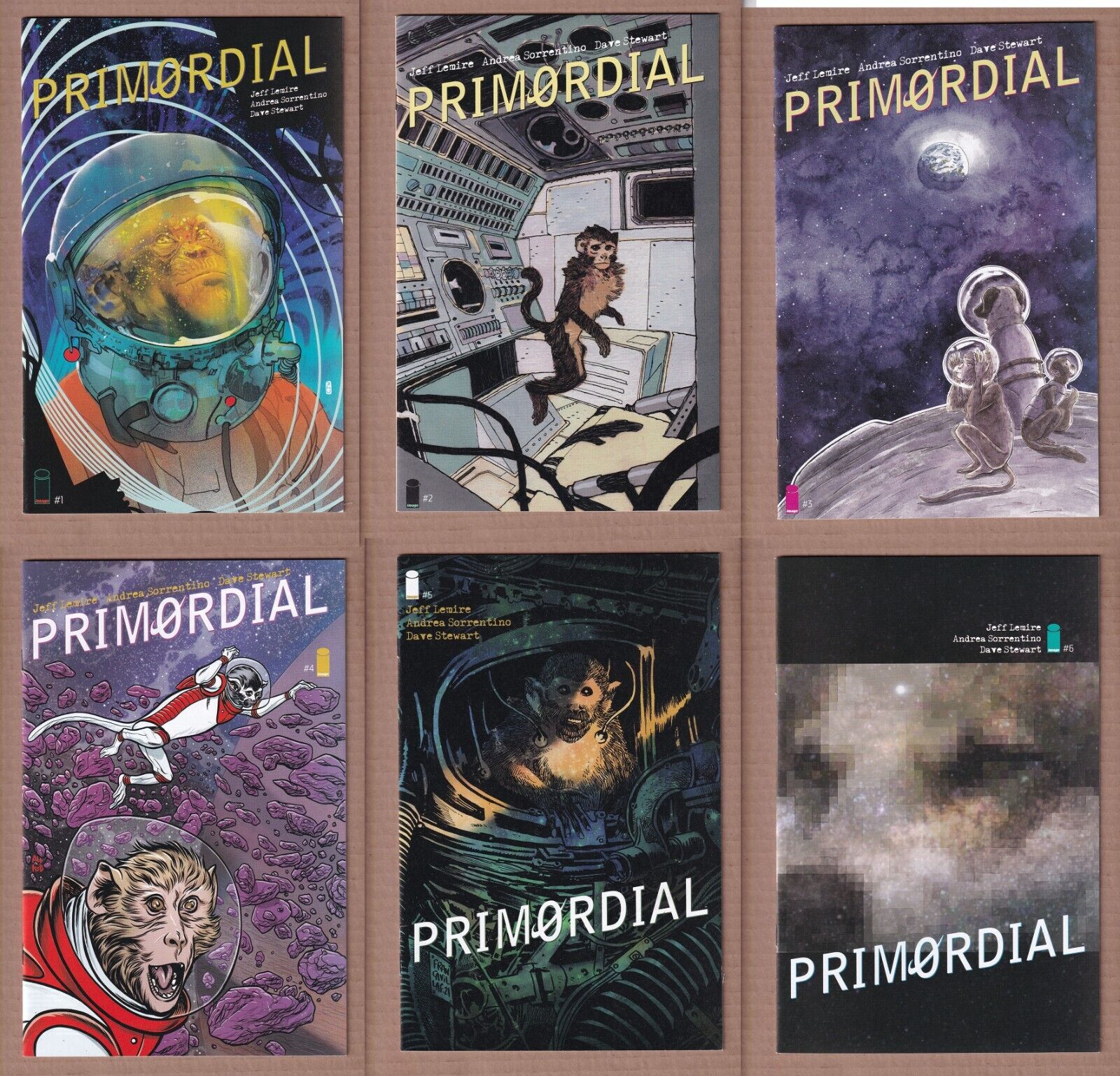 Primordial 1-6 (Image, Jeff Lemire, Andrea Sorrentino, 2021) complete - cvr B