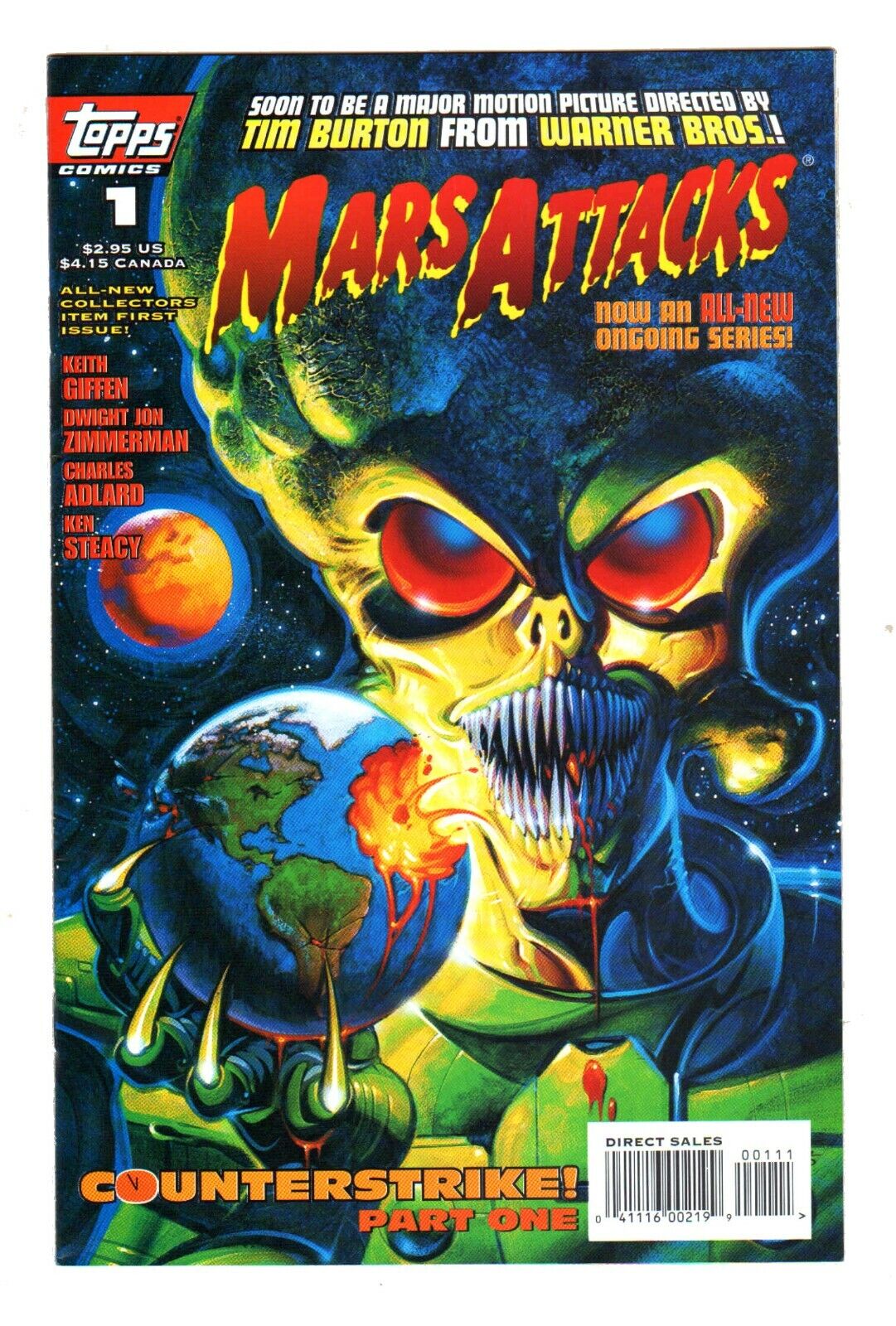 Aug 1995 Mars Attacks #1 (Vol 2 No 1) Second Series