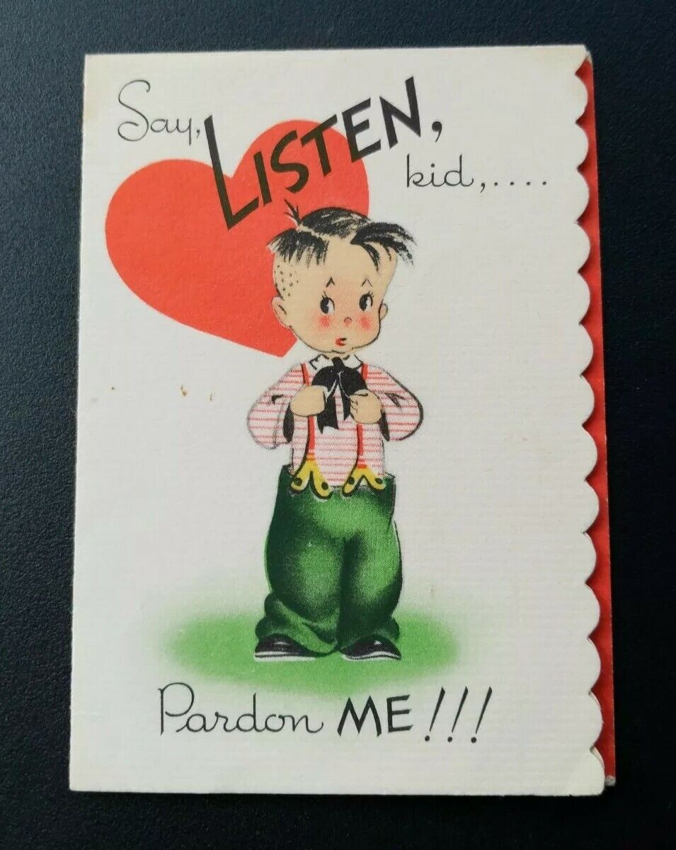 Vintage Valentine\'s / Love Greeting Card ~ Gibson Guy ~ Gibson Cincinnati Ohio