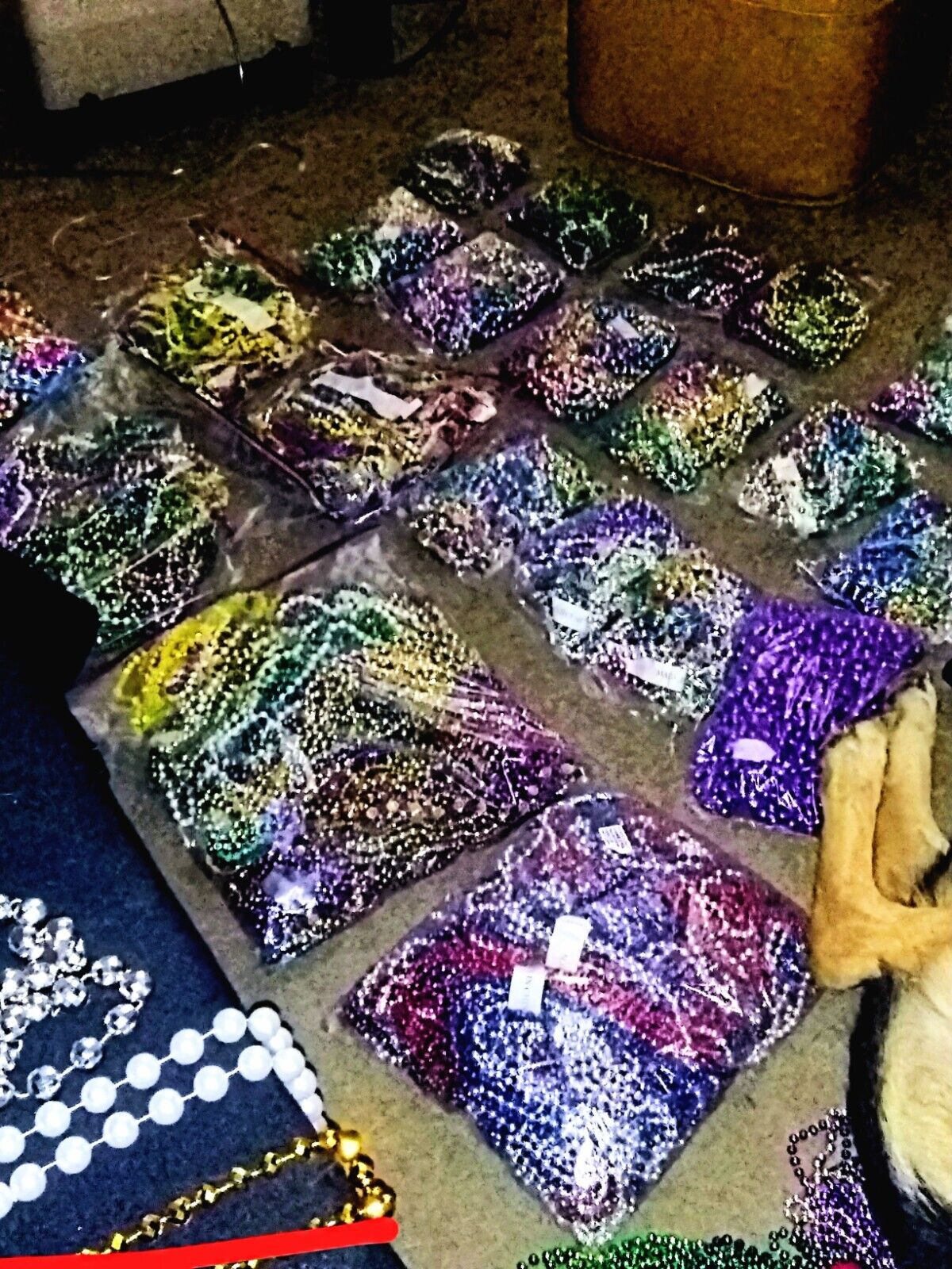 600+ New Authentic Mardi Gras Beads Lot