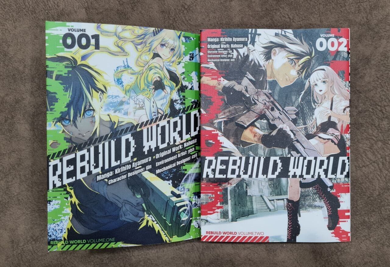 Rebuild World Manga By Nasuhe vol 1-2 ( English Version) + Express Delivery