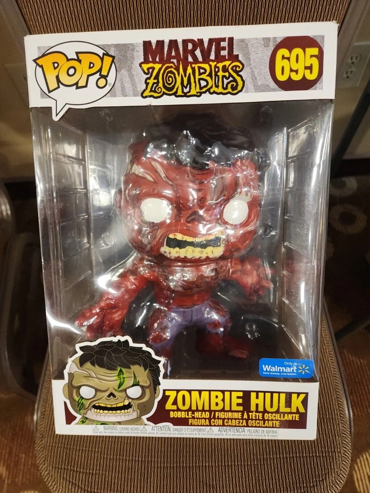 Funky Pop Marvel Zombies: Zombie Hulk #695 Bobble-Head 10 Inch (RED CUSTOM)
