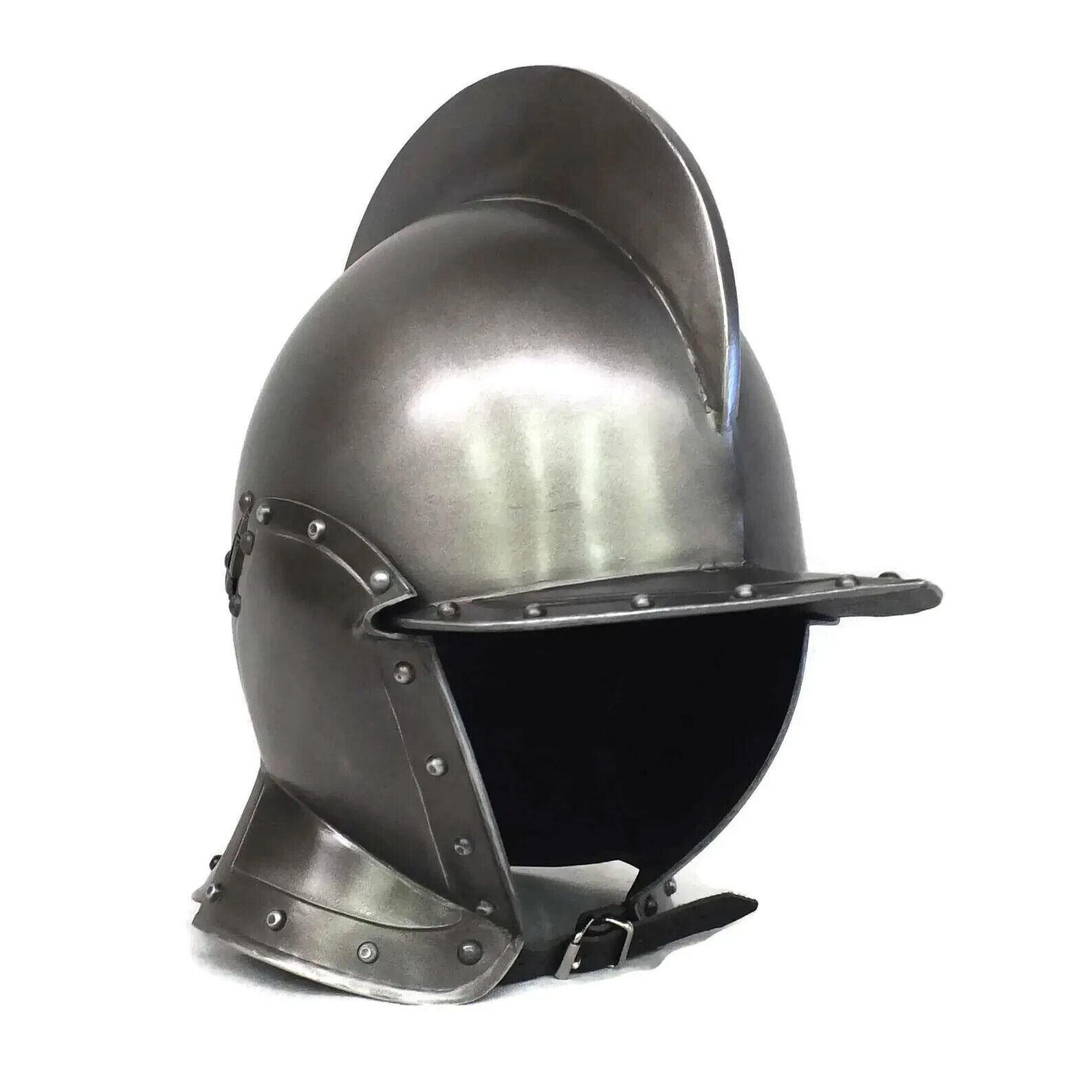 Medieva Knight Steel Armor Helmet Larp Armor, Larp Larp Armor, Burgonet Helmet